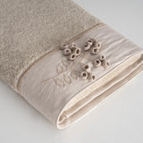 Masal Aile Bornoz Seti Organik Pamuk Bej-Yeşil M/L