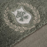 Masal Aile Bornoz Seti Organik Pamuk Bej-Yeşil M/L