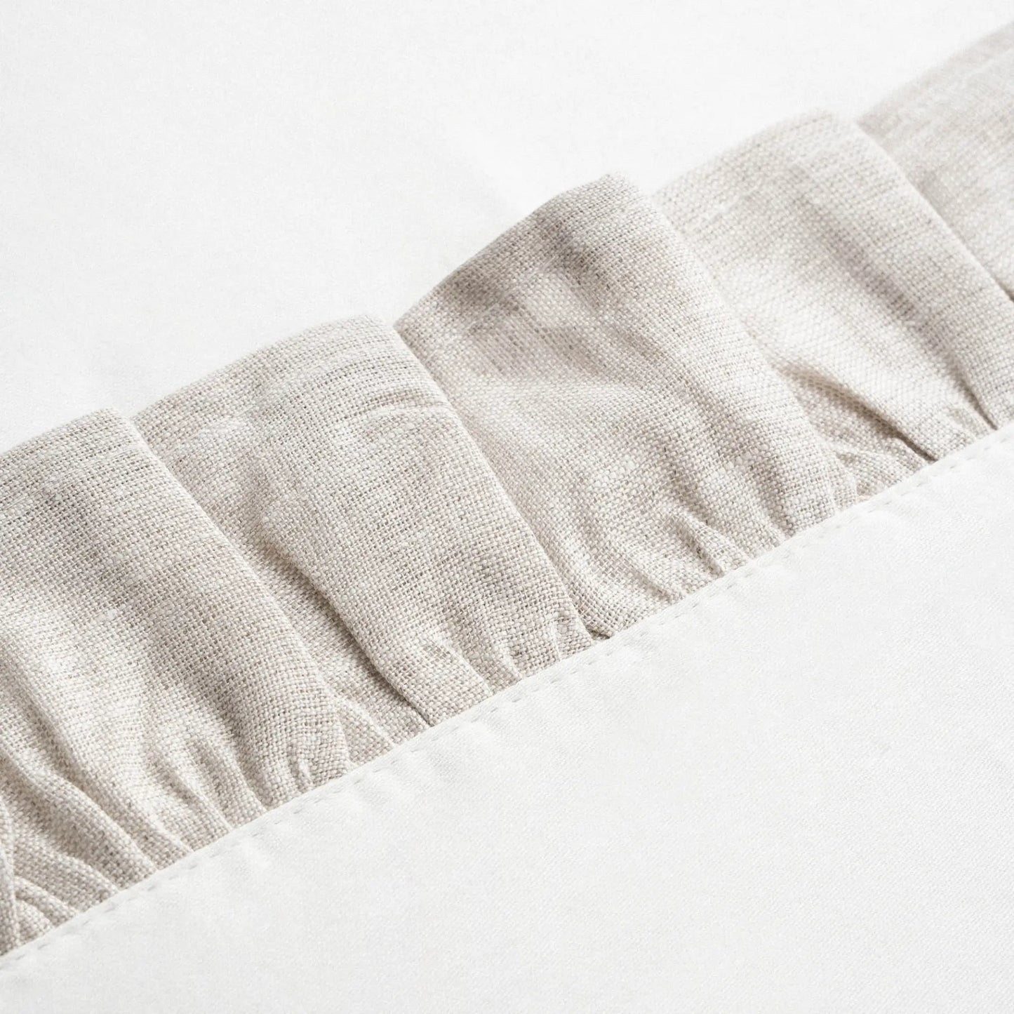 Ayliz Çift Kişilik Nevresim Takımı Organik Pamuk Saten Krem