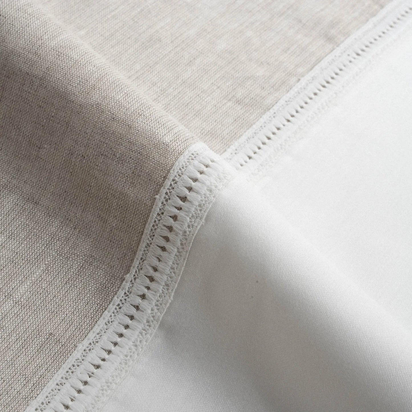 Ayliz Çift Kişilik Nevresim Takımı Organik Pamuk Saten Krem