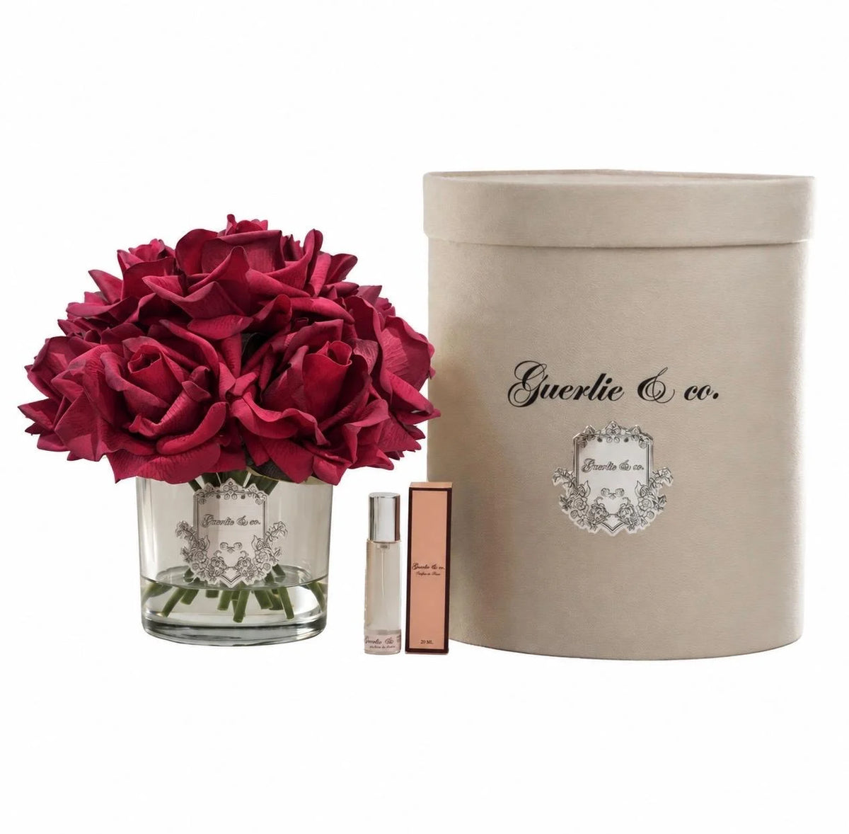 Guerlie&co. Koyu Bordo 15 Gül Gümüş