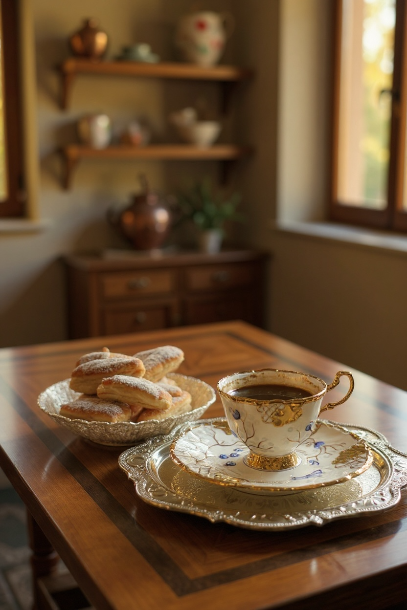 Azura El Boyaması 6'lı Fincan  Takımı