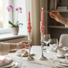 Pink Floral Candle