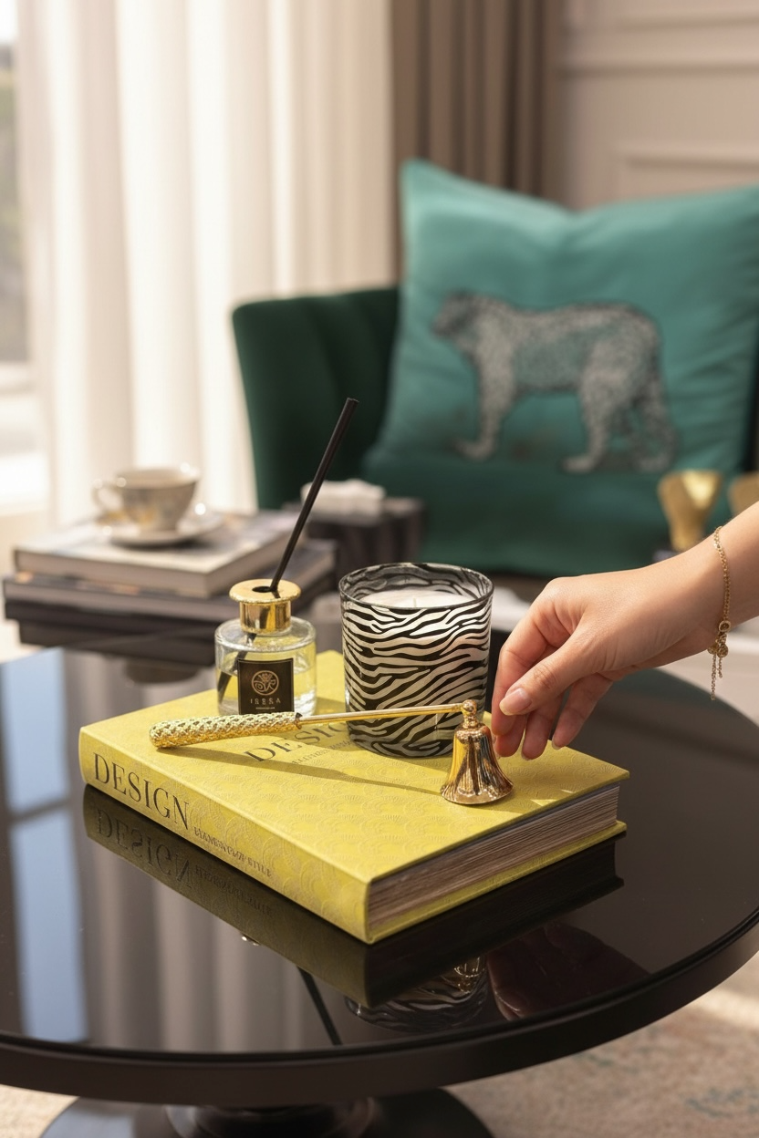 Hasır Desen Mum Söndürücü