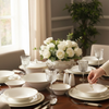 Mikasa Moor Gracia 74 Parça Bonechina Yemek Seti Gold