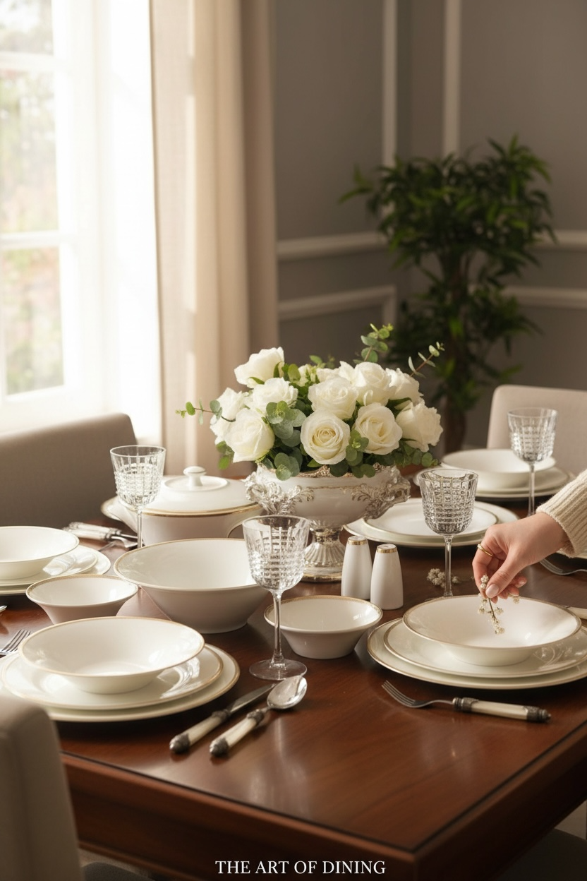 Mikasa Moor Gracia 74 Parça Bonechina Yemek Seti Gold