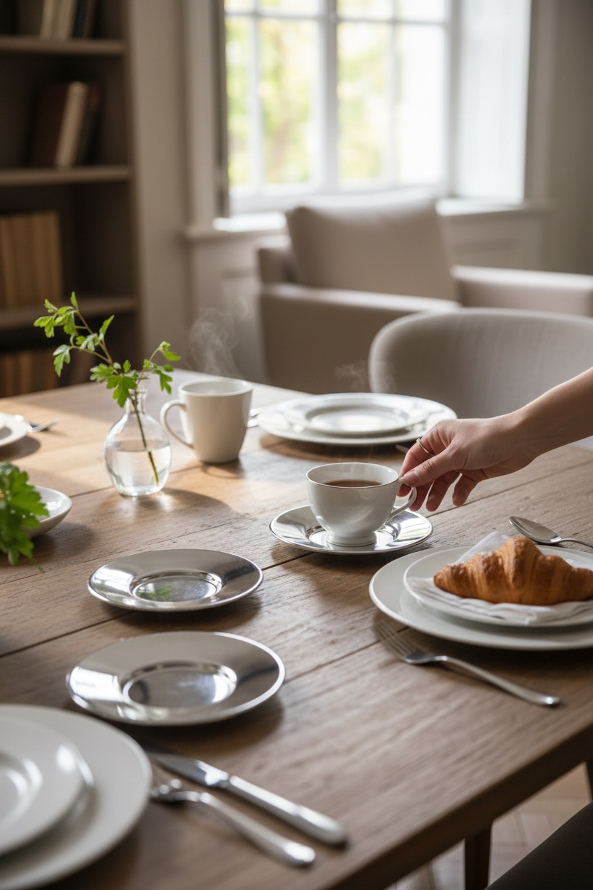 Gümüş Altılı Çay Takımı Altı