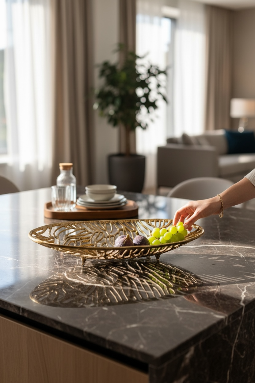 Gold Tasarım Yayvan Tabak