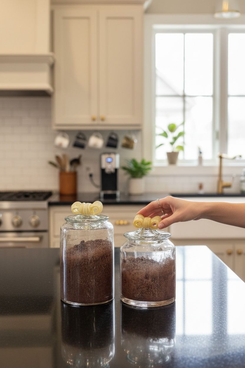 Mikasa Moor Kahverengi Cam Kavanozlar