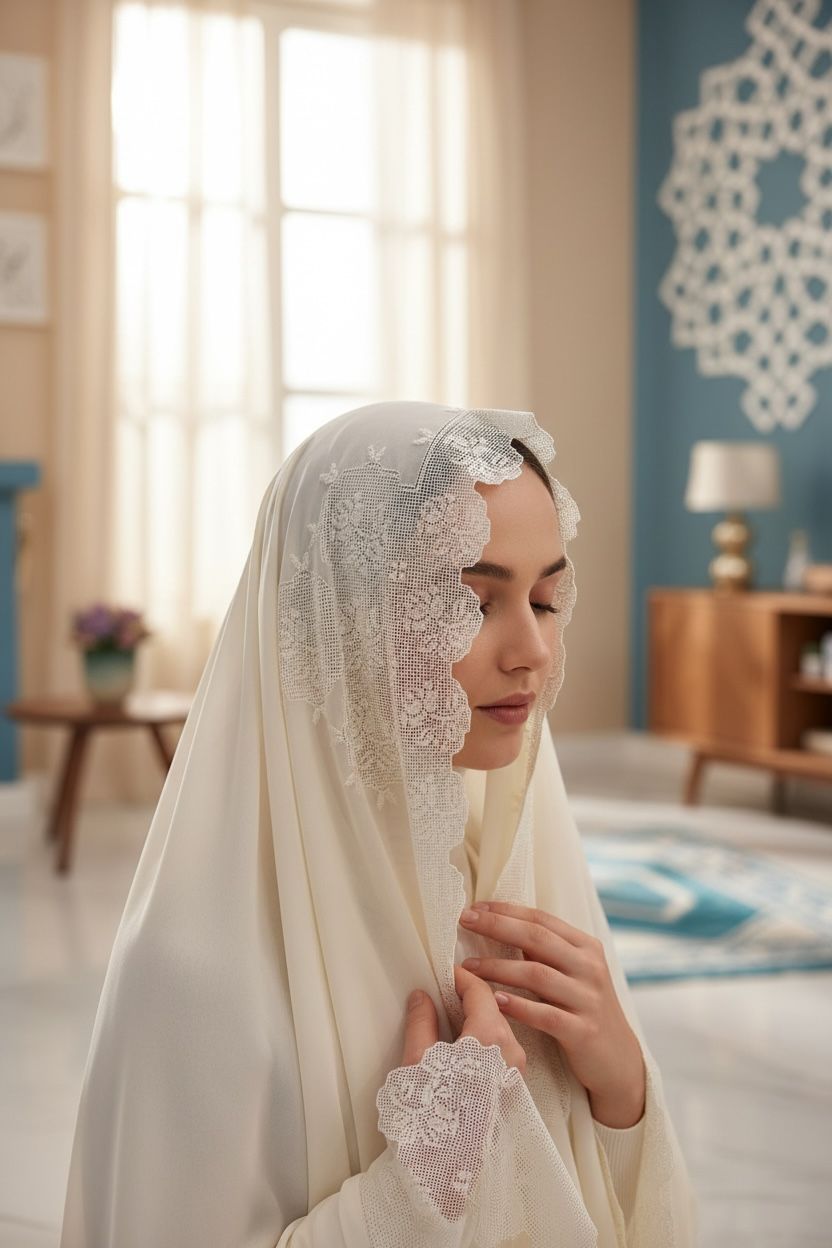 Antep İşi Namaz Başörtüsü