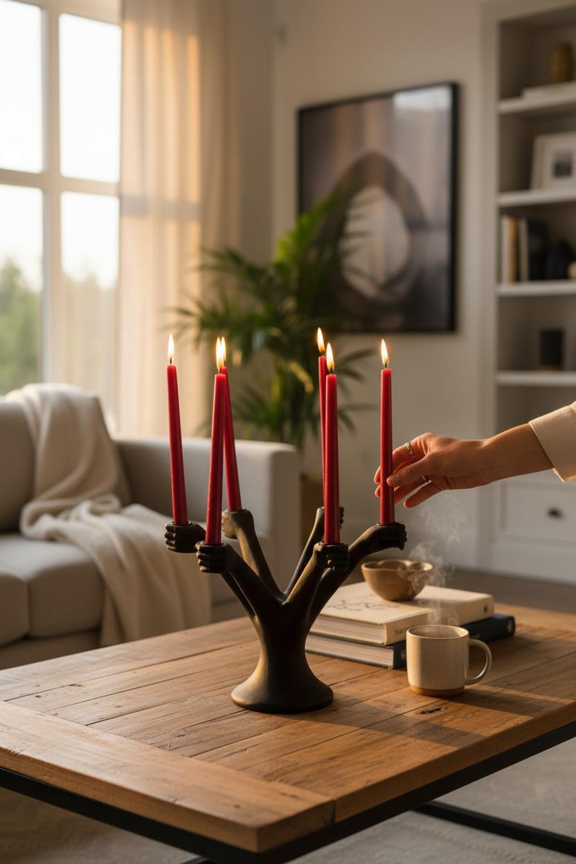 El Figürlü Sanatsal Mumluk