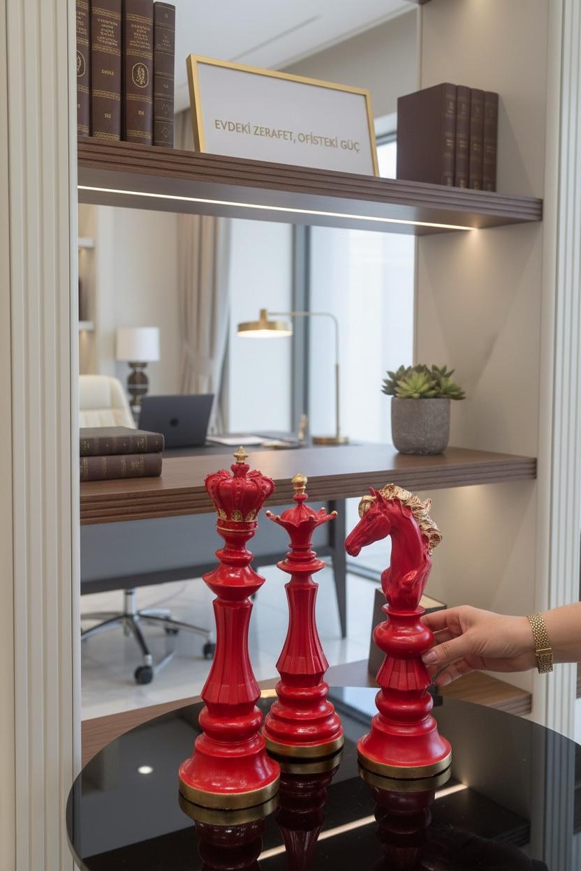 At – Vezir – Şah Satranç Biblo