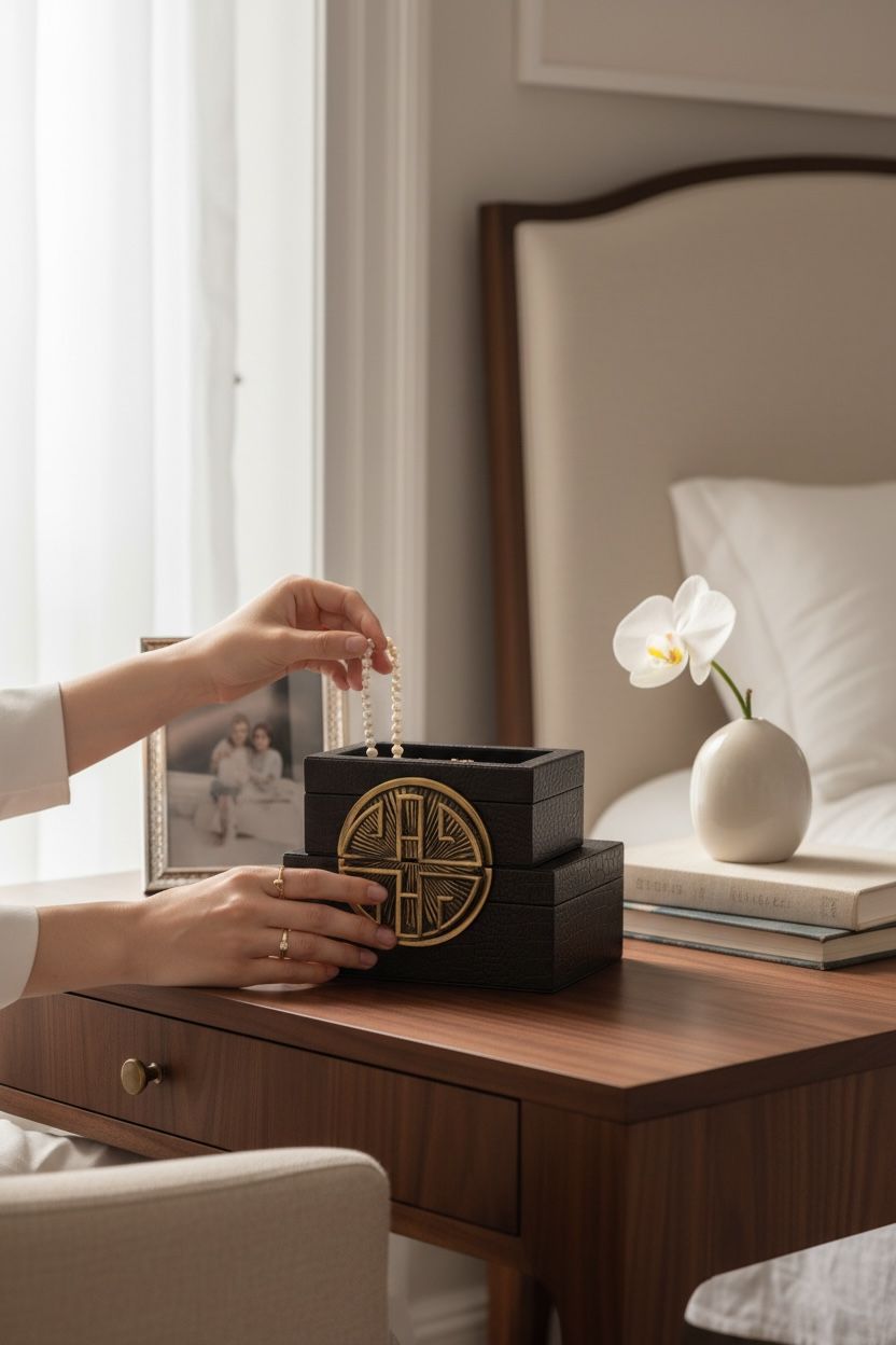 Siyah 2’li Eskitme Deri Kutu Set