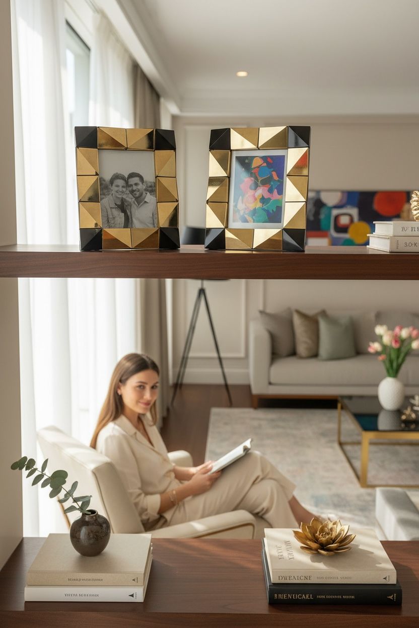 Mikasa Moor Kristal Siyah Amber Kareli Çerçeve