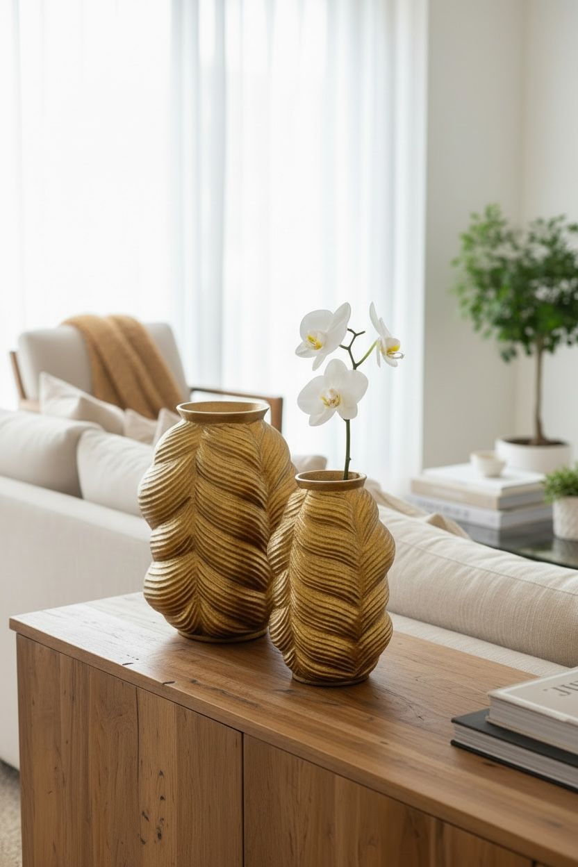 Mikasa Moor Gold Dalgalı Vazo