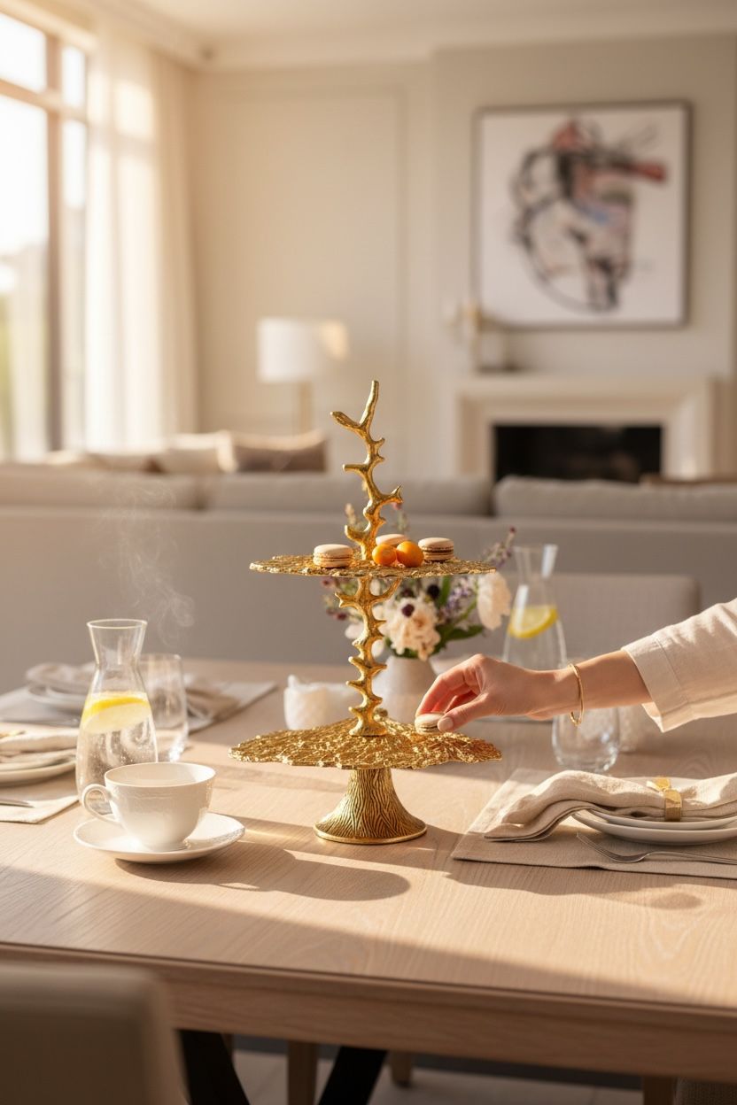 Mikasa Moor Gold istiridyeli 2Katlı Sunum Standı