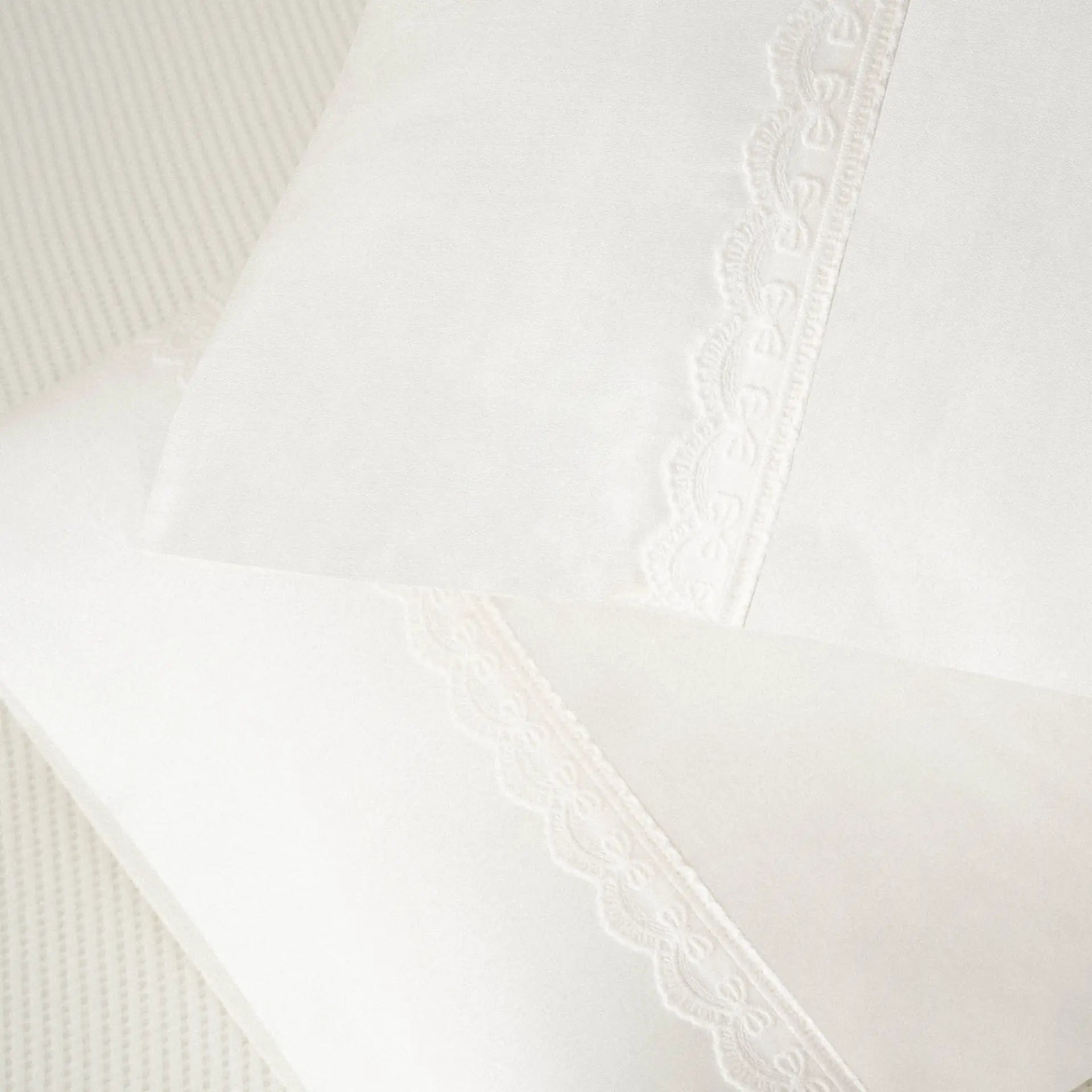 Alessa Çift Kişilik Pike Takımı Organik Pamuk Krem