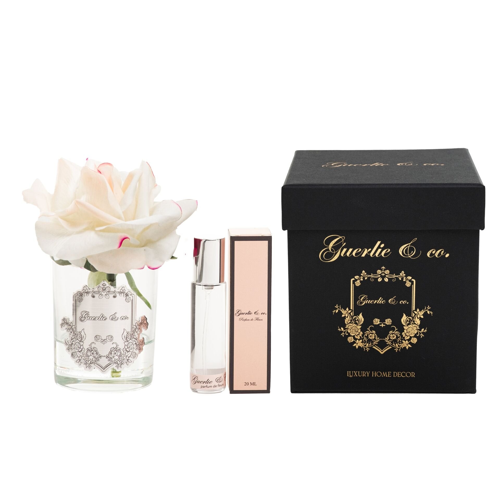 Krem Pembe Tek Gül Gümüş