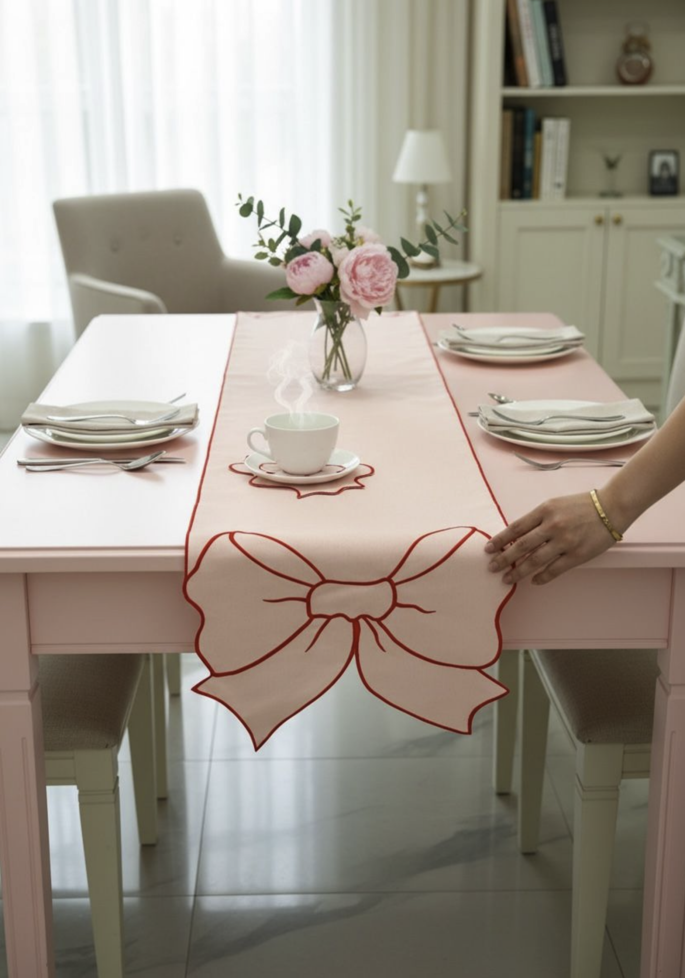 Kurdeleli Kumaş Runner