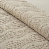 Hifa Çift Kişilik Pike Takımı Pamuk Dokuma Bej