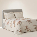 Libera Çift Kişilik Nevresim Takımı Organik Pamuk Keten Krem-Terra