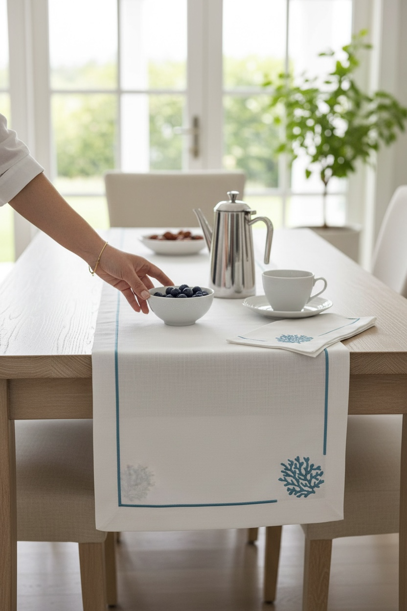 Turkuaz Dallı Runner