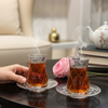 Baklava Desenli Çay Seti