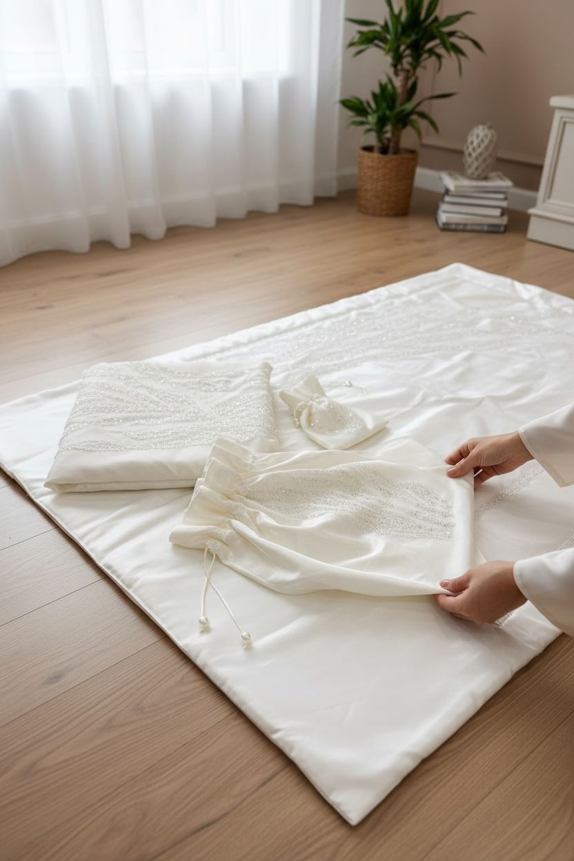 Taş İşli Namaz Komp Bohça Seti