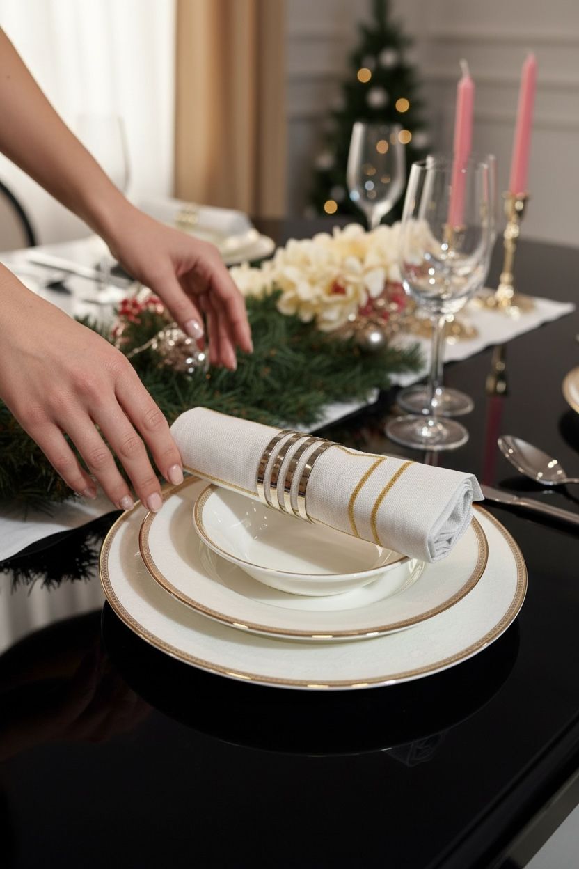 Gold Çizgili 10’lu Peçete Seti