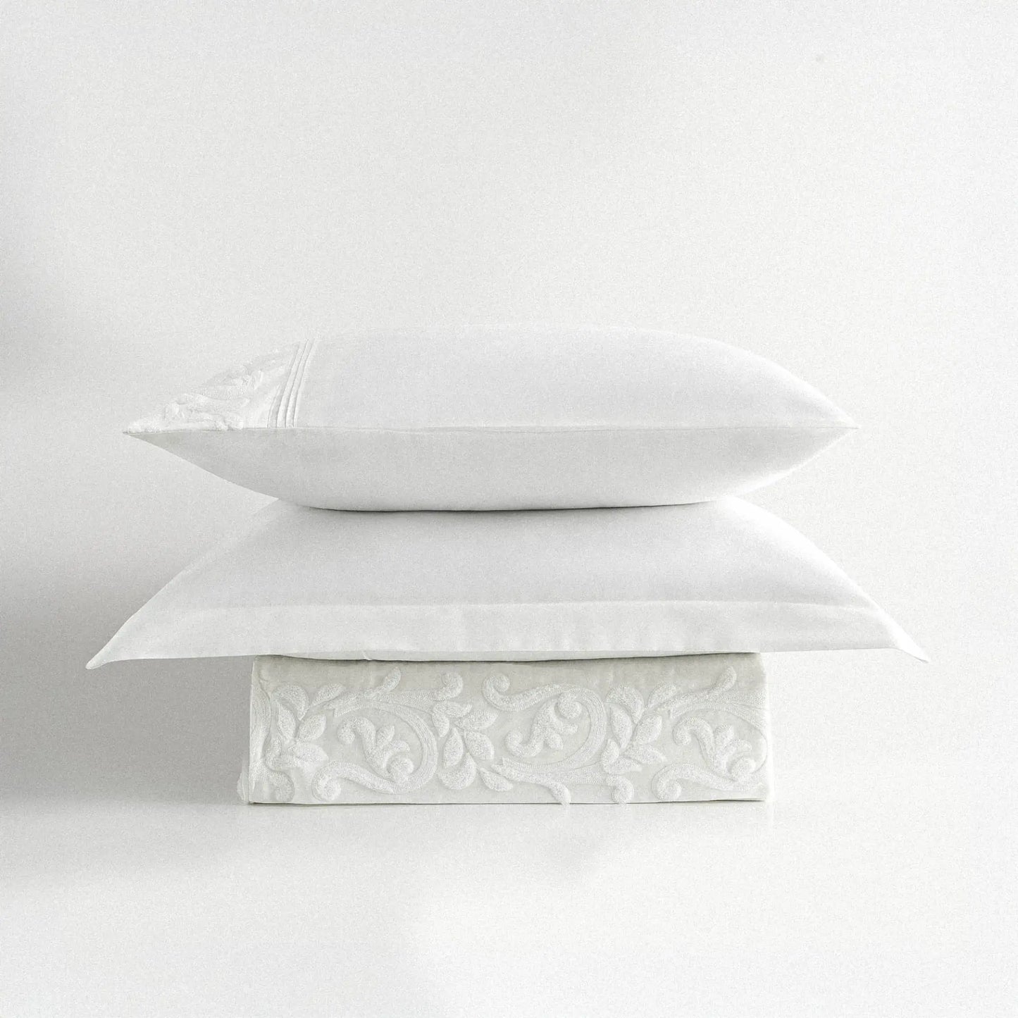 Yade Çift Kişilik Nevresim Takımı Organik Pamuk Saten Krem